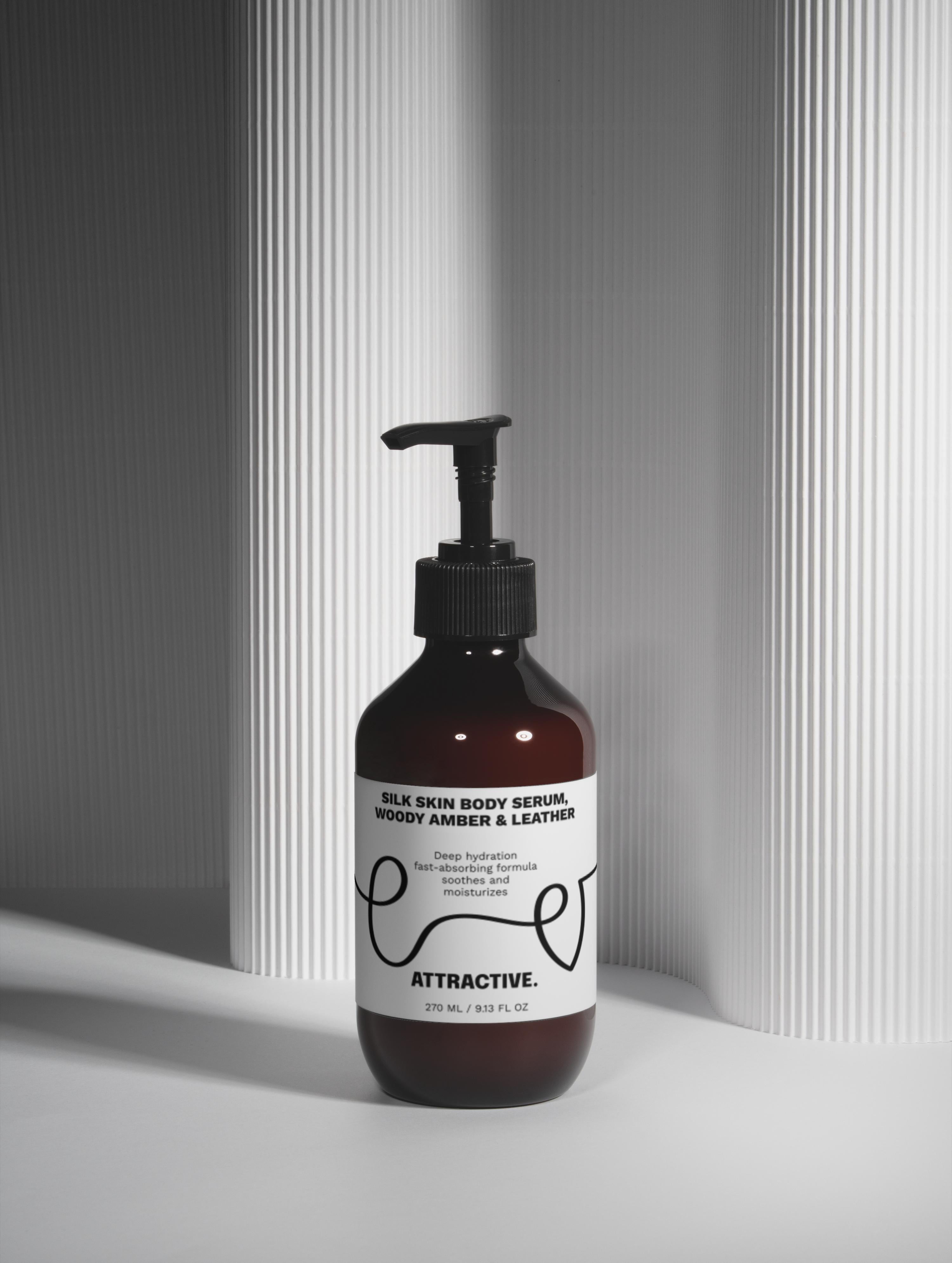 Silk Skin Body Serum, Woody Amber & Leather
