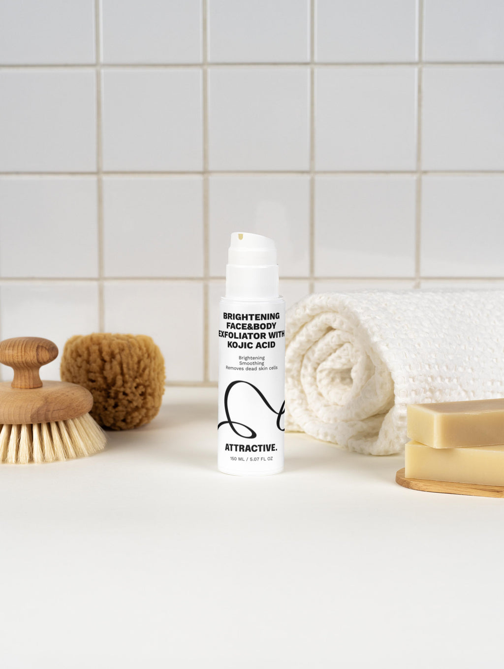 Brightening Face&Body Exfoliator with Kojic Acid