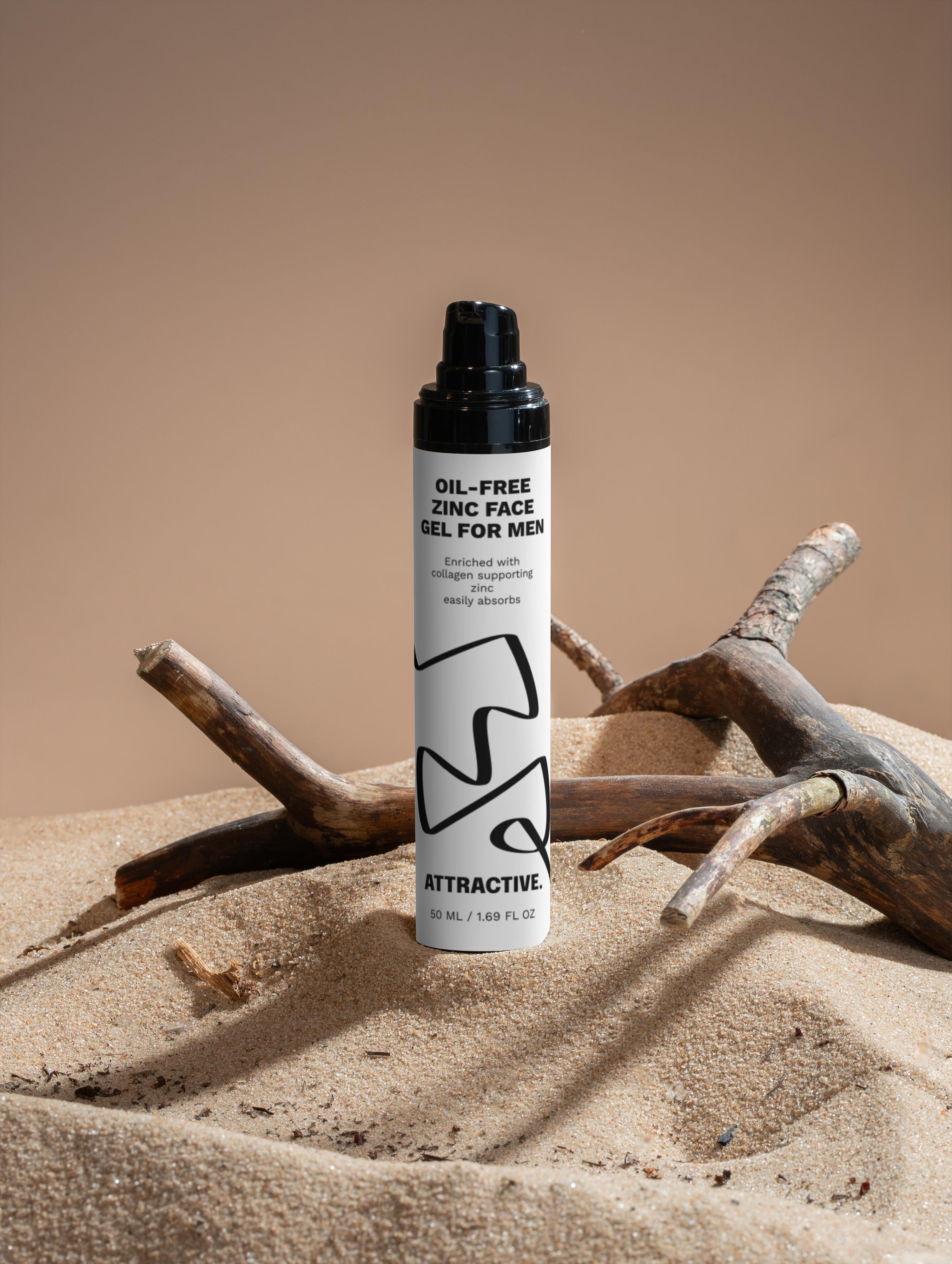 Oil-Free Zinc Face Gel for Men