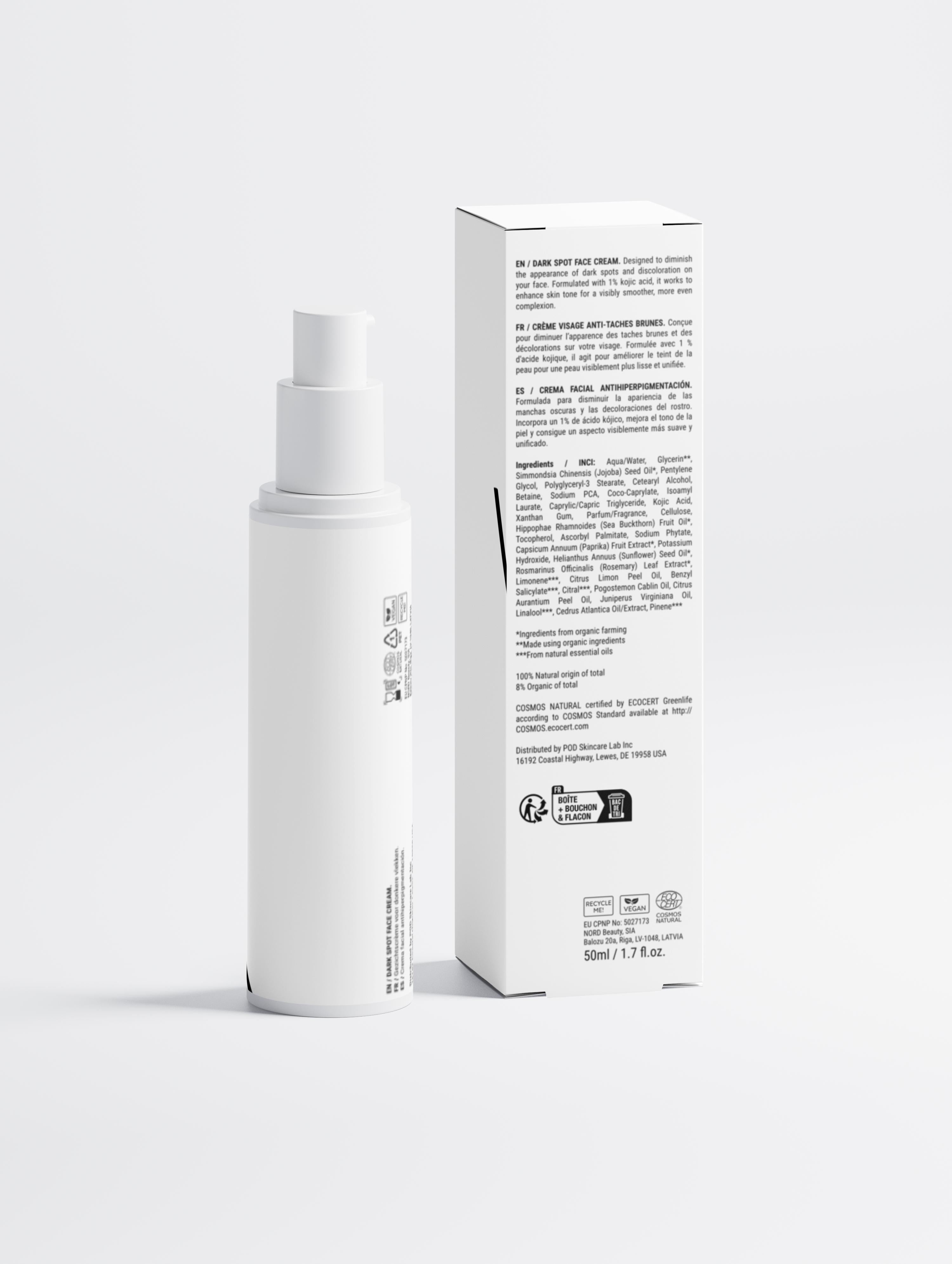 Dark Spot Face Cream with Kojic Acid